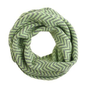 J.Crew green and grey Chevron infinity  scarf